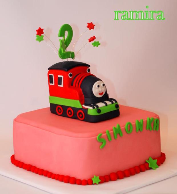 Vláčik Tomas, torta, Torty autíčka, vláčiky, ramira, 1