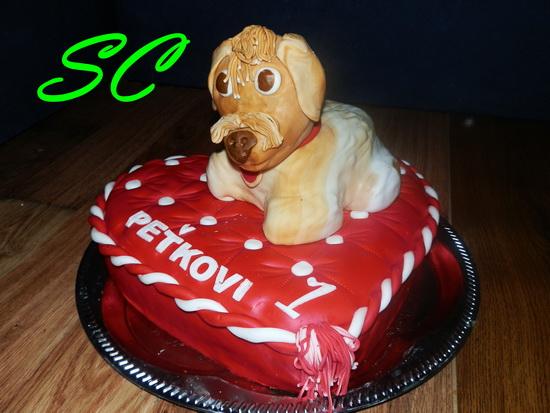 psík na vankúši, torta, Torty so zvieratkami, sslavica, 1