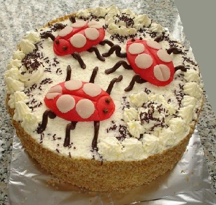 smejúce sa lienky, torta, Torty so zvieratkami, Alois, 1