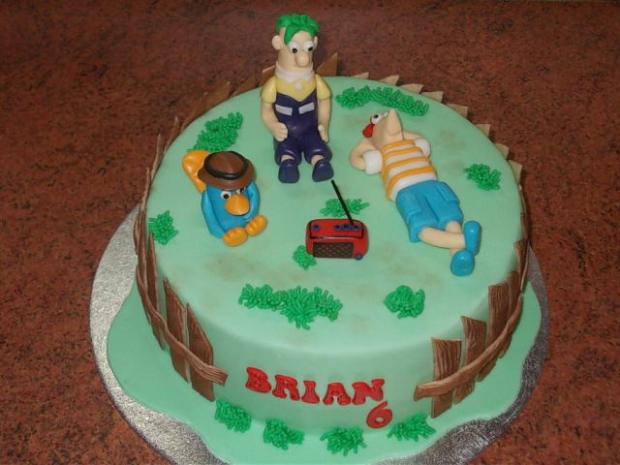 Phineas a Ferb, torta, Rozprávkové torty Phineas a Ferb, torta, Rozprávkové torty, narciska26, 1