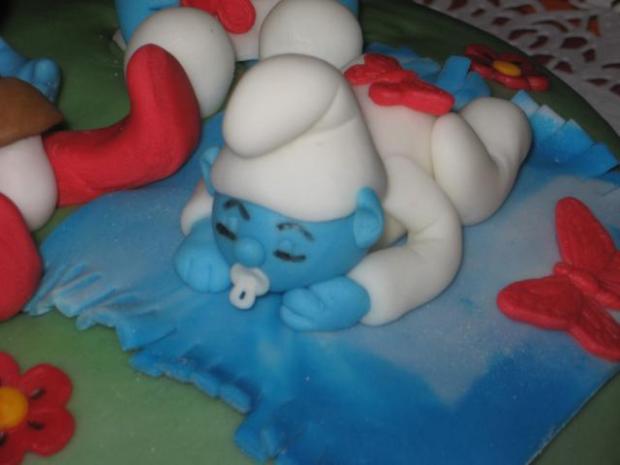 šmolko detail, torta, Rozprávkové torty, zu-zu, 1