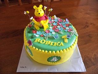 macko Pooh, torta, Rozprávkové torty, Iva 1977, 1
