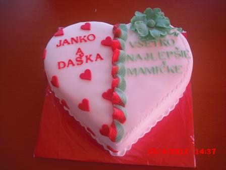 srdiecko, torta, Narodeninové torty, dagaz, 1