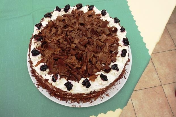 čokoladová s čučoriedkami, torta, martazdar, 1