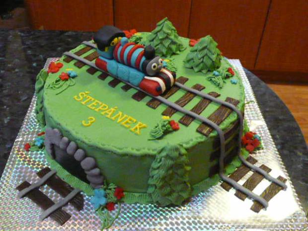 Mašinka Tomáš 3, torta, Torty autíčka, vláčiky, m.vecernikova, 1