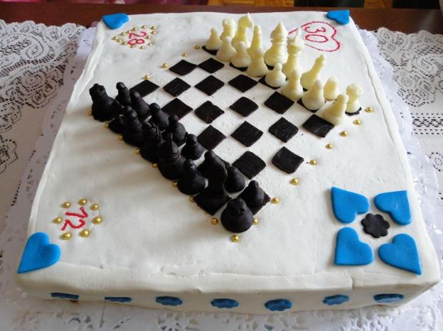 Narodeninova pre sachistu, torta, Narodeninové torty Narodeninova pre sachistu, torta, Narodeninové torty, eva33, 1