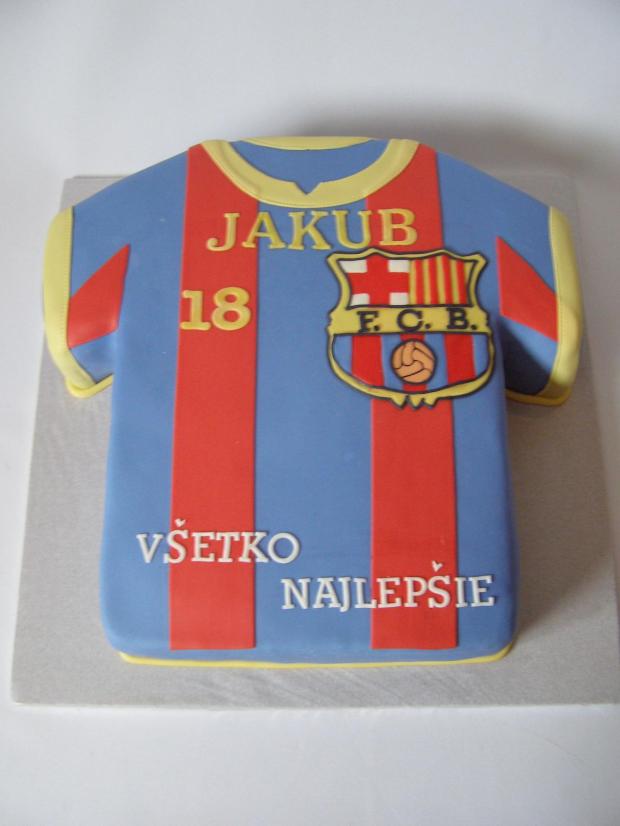 Dres F.C.B., torta, Športové torty Dres F.C.B., torta, Športové torty, Miruš 77, 1