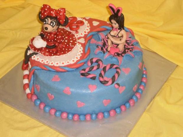 Minnie mause a playboy girls na dvojitú oslavu, torta, Narodeninové torty Minnie mause a playboy girls na dvojitú oslavu, torta, Narodeninové torty, akinom, 1