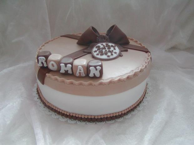 krstiny Roman, torta, Torty na krstiny krstiny Roman, torta, Torty na krstiny, , 1