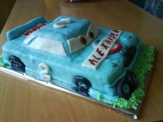 modré autičko, torta, Torty autíčka, vláčiky modré autičko, torta, Torty autíčka, vláčiky, mazda, 1