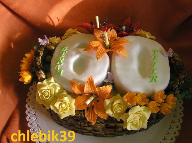 košík pre manželský pár ktorý oslavujú 60 rokov, torta, Narodeninové torty košík pre manželský pár ktorý oslavujú 60 rokov, torta, Narodeninové torty, chlebik39, 1