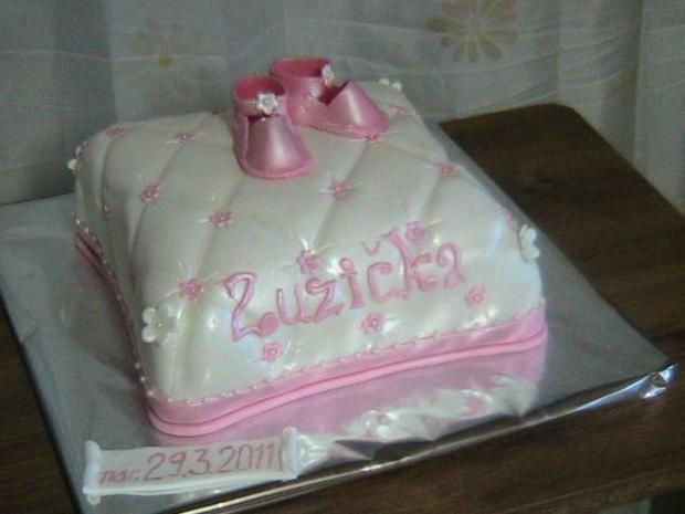 vankúšik ku krstu, torta, Torty na krstiny vankúšik ku krstu, torta, Torty na krstiny, andrea.d, 1