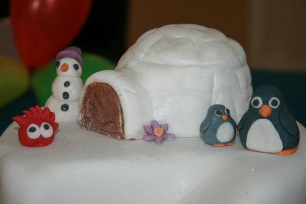 Club pinguin narodeninova torta - zblizka, torta, Narodeninové torty, Adski, 1