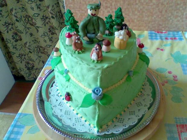 pre polovníka, torta, Narodeninové torty, zabacka, 1