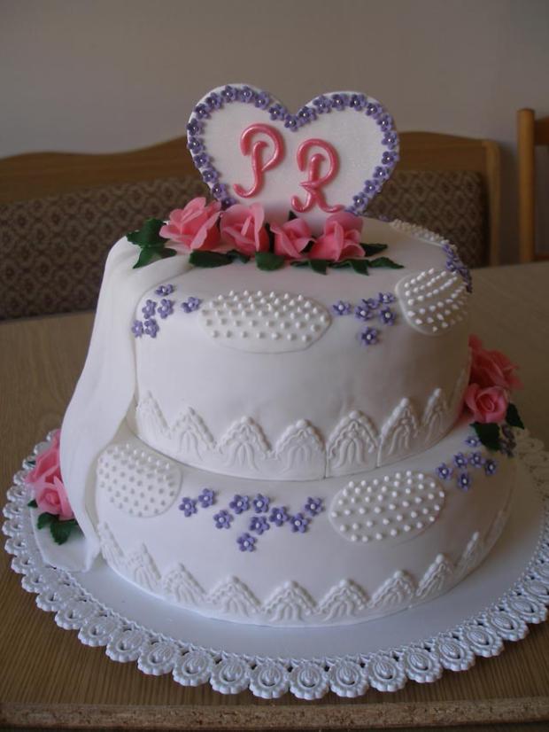 Svadobná so srdiečkom, torta, Svadobné torty Svadobná so srdiečkom, torta, Svadobné torty, KatkaRF, 1