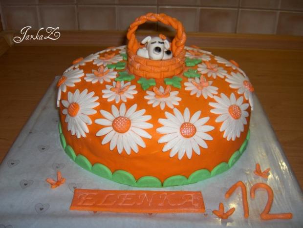 Margarétková so psíkom, torta, Ostané torty pre deti Margarétková so psíkom, torta, Ostané torty pre deti, JarkaZ, 1