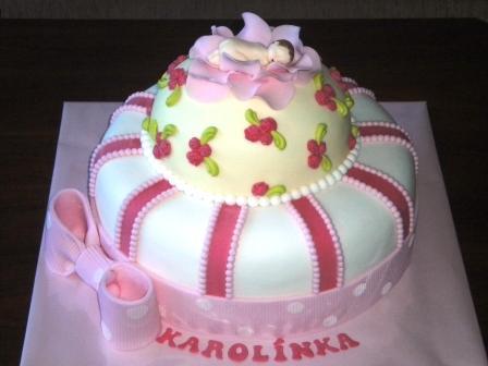 Krst Karolínka, torta, Torty na krstiny Krst Karolínka, torta, Torty na krstiny, katka-m, 1