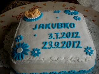 krstinova, torta, Torty na krstiny, korenka, 1