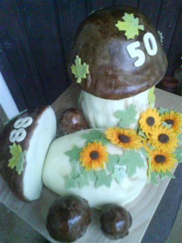 hríby, torta, Narodeninové torty, Elza, 1