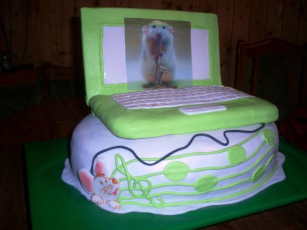 notebook, torta, Narodeninové torty notebook, torta, Narodeninové torty, misickab, 1