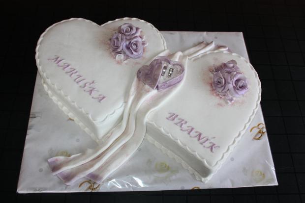 svad srdcia , torta, Svadobné torty svad srdcia , torta, Svadobné torty, lubicc, 1