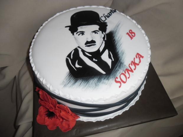 Charlie Chaplin-malovany., torta, Netradičné torty, Alenik, 1