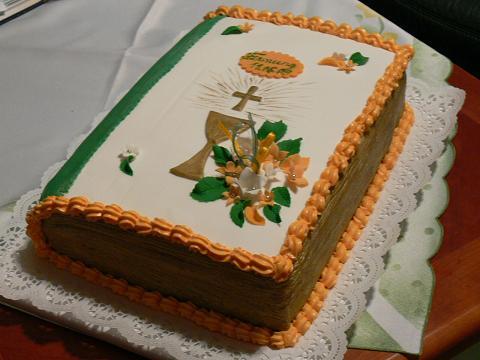 na birmovku          JarmilaK.58, torta, Torty na cirkevné sviatky, Jarmila Karacsony, 1