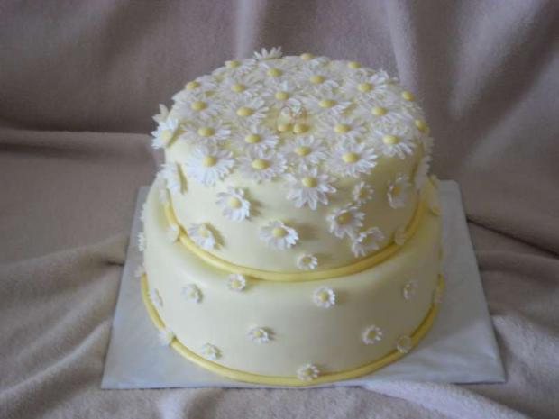 Svadobná s margarétkami , torta, Svadobné torty Svadobná s margarétkami , torta, Svadobné torty, ZuzkaM, 1