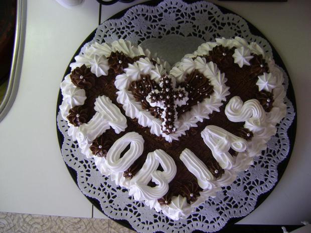 penove srdce, torta, Torty na krstiny, zuzanka244, 1