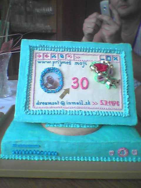 pocitac pre manžela, torta, Narodeninové torty pocitac pre manžela, torta, Narodeninové torty, helka2342, 1