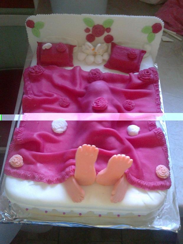 Manželská posteľ, torta, Svadobné torty, matatara, 1