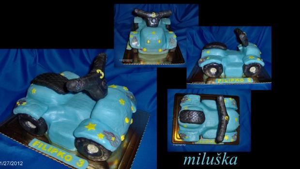 štvorkolka-Filipko---3---, torta, Torty autíčka, vláčiky štvorkolka-Filipko---3---, torta, Torty autíčka, vláčiky, miluška, 1