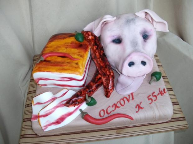zabijačka s prasiatkom:-), torta, Netradičné torty zabijačka s prasiatkom:-), torta, Netradičné torty, Alenik, 1
