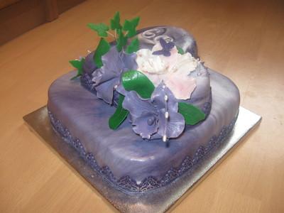 fialová na 60, torta, Narodeninové torty fialová na 60, torta, Narodeninové torty, mamca124, 1