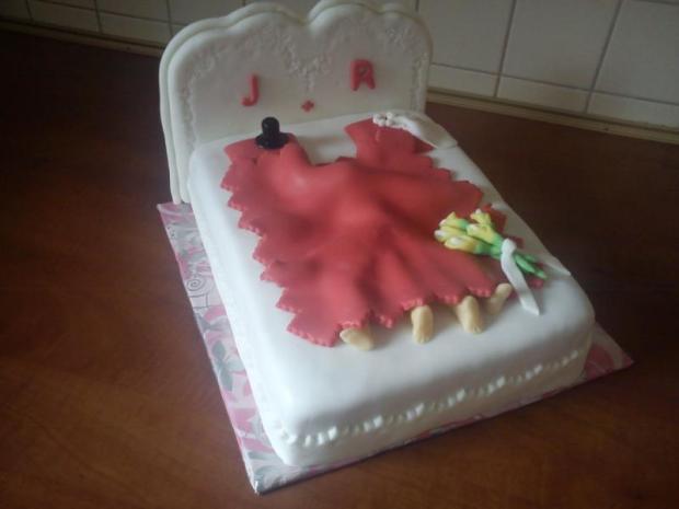 prva postel, torta, Svadobné torty, Mária Špirková, 1
