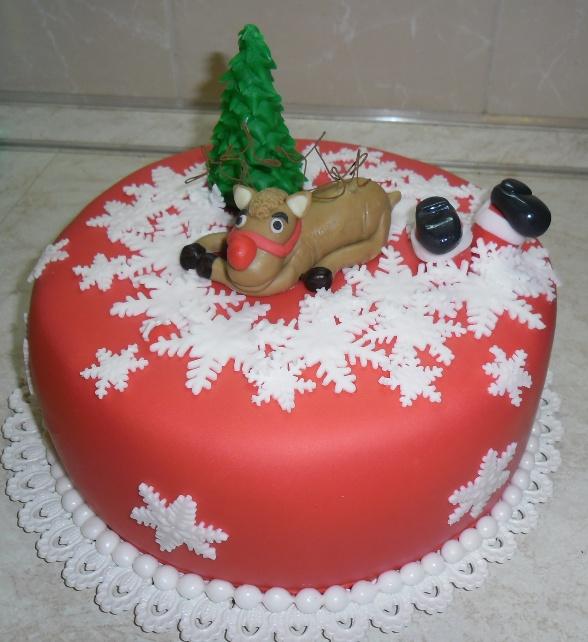 Vianočná so sobíkom, torta, Torty na cirkevné sviatky, cicapetra, 1