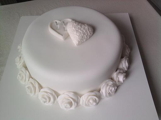 Svadobná jednoduchšia, torta, Svadobné torty, Janette72, 1