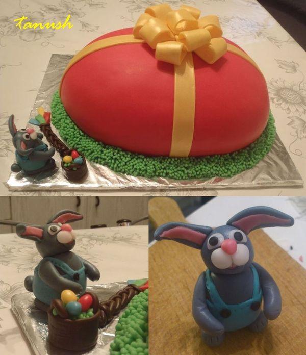 veľkonočné vajíčko a zajačik, torta, Veľkonočné torty veľkonočné vajíčko a zajačik, torta, Veľkonočné torty, tanush, 1