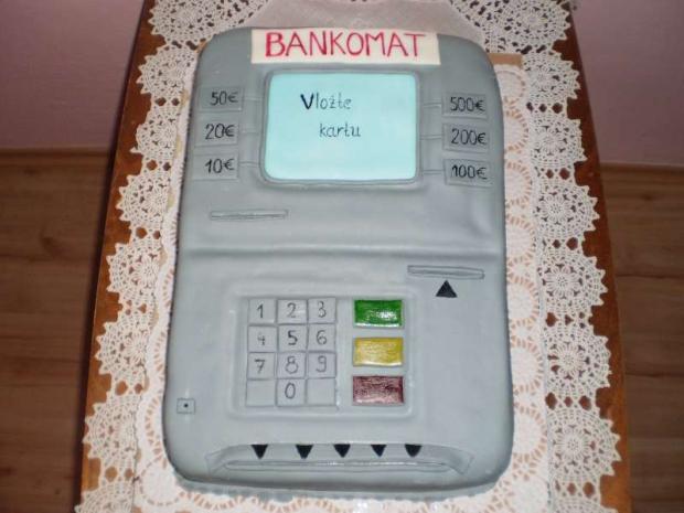 bankomat, torta, Netradičné torty, evickarios, 1