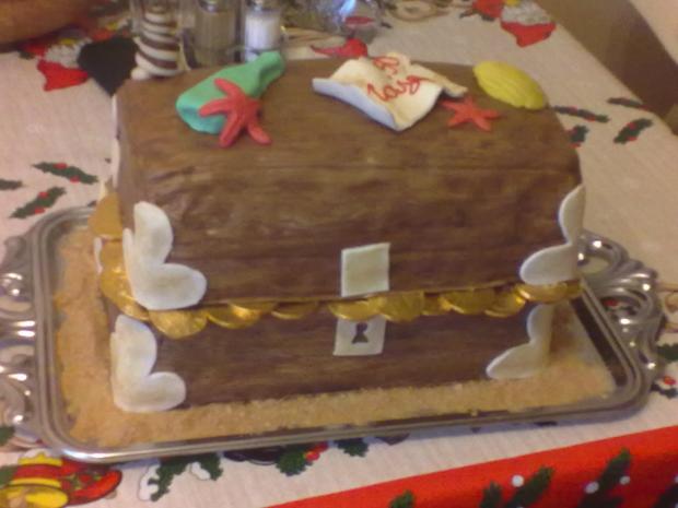 Truhlica s pokladom, torta, Narodeninové torty, machuliena, 1