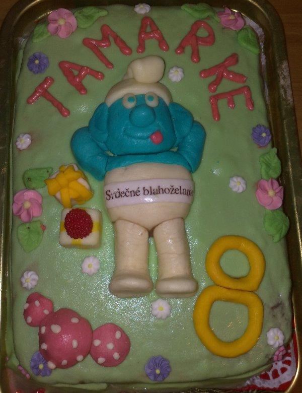 torta so šmolom:), torta, Rozprávkové torty, ala235, 1
