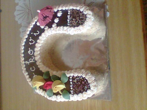 Podkovička pre ocinka, torta, Narodeninové torty, andelik, 1