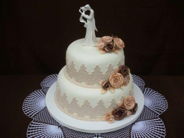 Medená krajková, torta, Svadobné torty Medená krajková, torta, Svadobné torty, mayra, 1