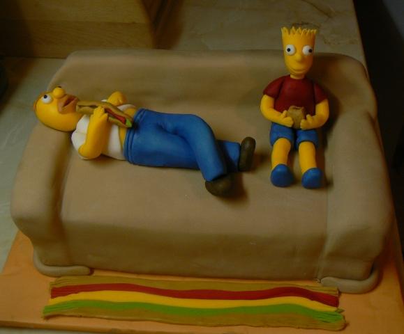 simpsonovci, torta, Rozprávkové torty simpsonovci, torta, Rozprávkové torty, gabček, 1