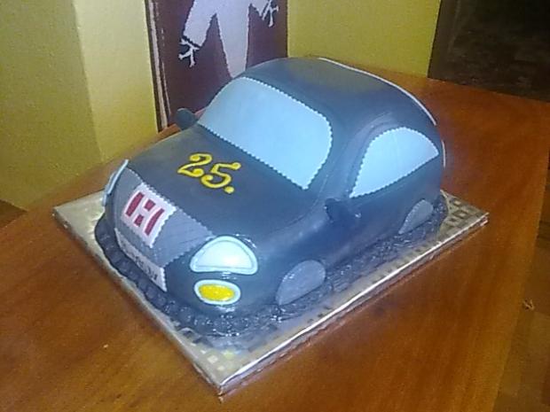 auto z boku, torta, Narodeninové torty auto z boku, torta, Narodeninové torty, Mereske, 1