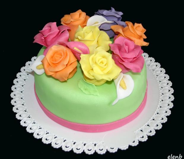 Kvety, torta, Narodeninové torty, Elen Bielikova, 1