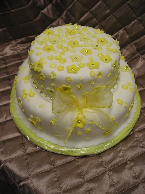 žlto biela svadobna, torta, Svadobné torty žlto biela svadobna, torta, Svadobné torty, Bambulkaj, 1