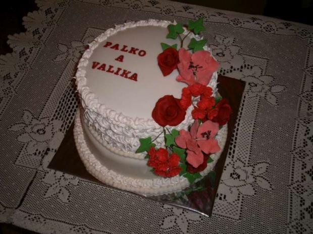 Na vyročie sobáša , torta, Svadobné torty, Zdenci, 1