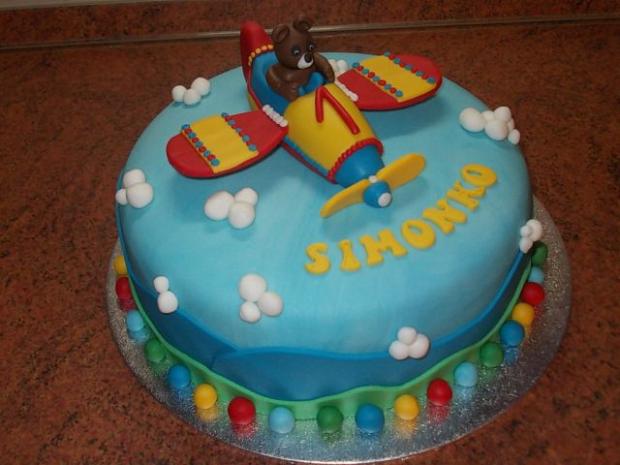 s lietadlom, torta, Ostané torty pre deti, narciska26, 1