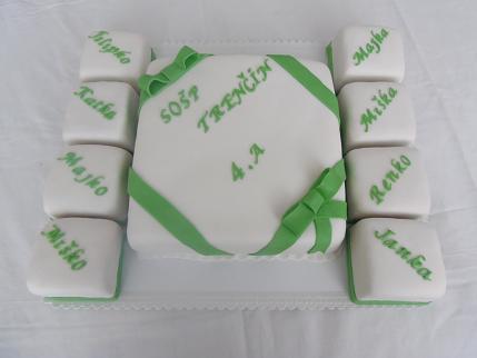 Stužková 2, torta, Torty - škola, stužková, Elenka TN, 1